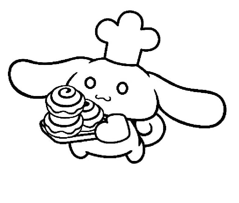 Zdarma Cinnamoroll Obrázek omalovánka