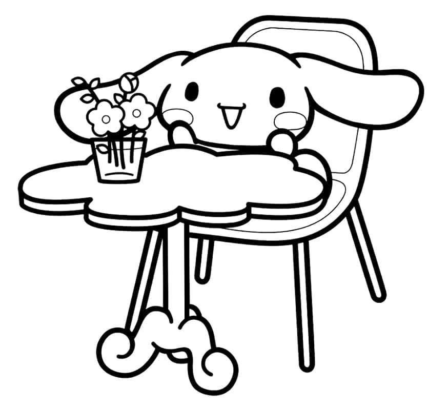 Cinnamoroll omalovánky