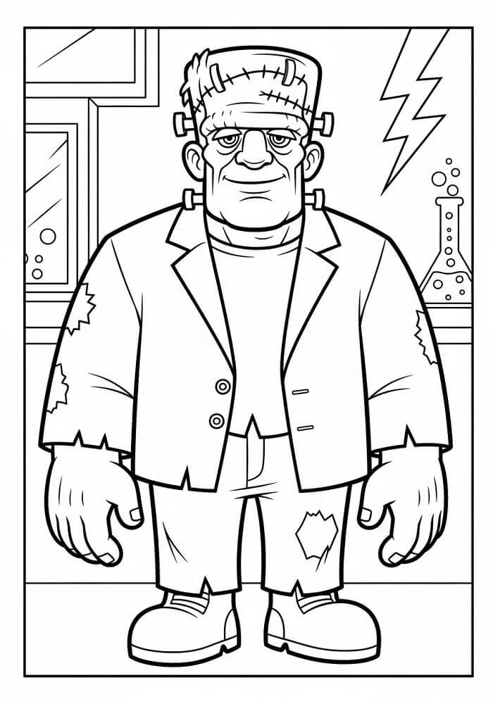 Zdarma Frankenstein k Tisku omalovánka