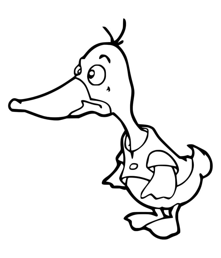 Zdarma Husa Tisknutelná omalovánka