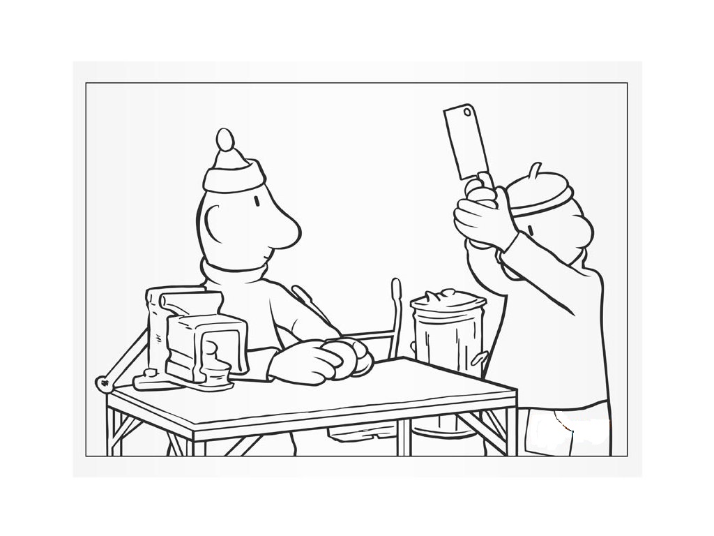 Zdarma Pat a Mat Tisknutelný omalovánka