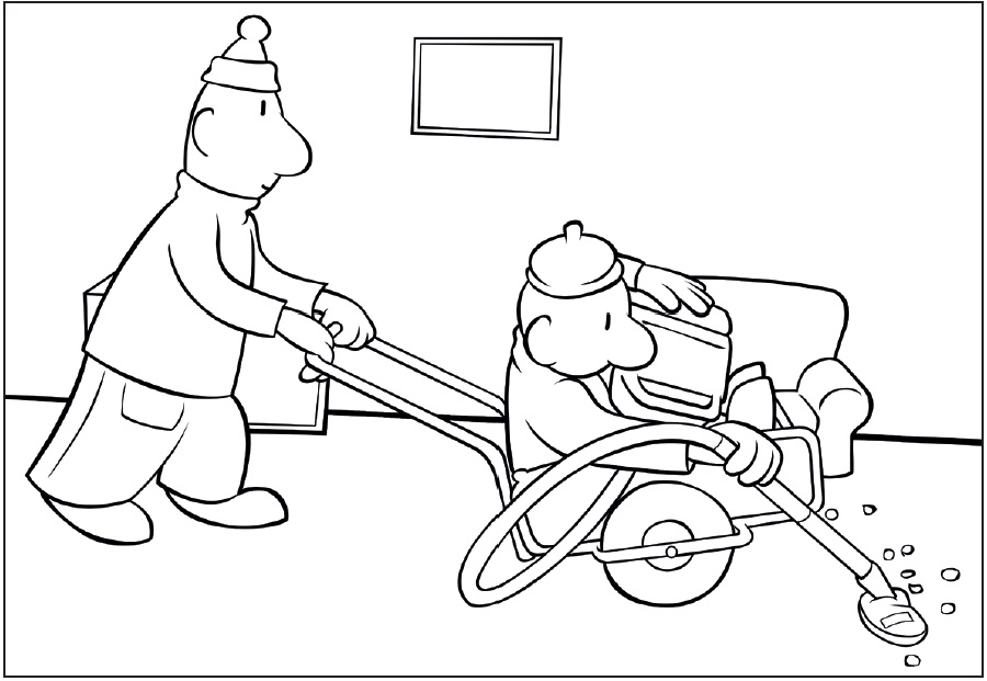 Zdarma Pat a Mat k Tisku omalovánka