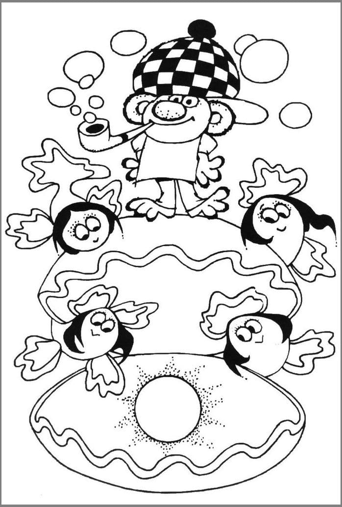 Zdarma Večerníček k Tisku omalovánka