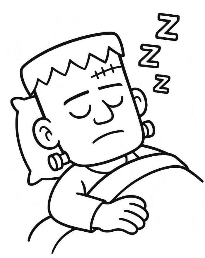 Zlý Frankenstein omalovánka