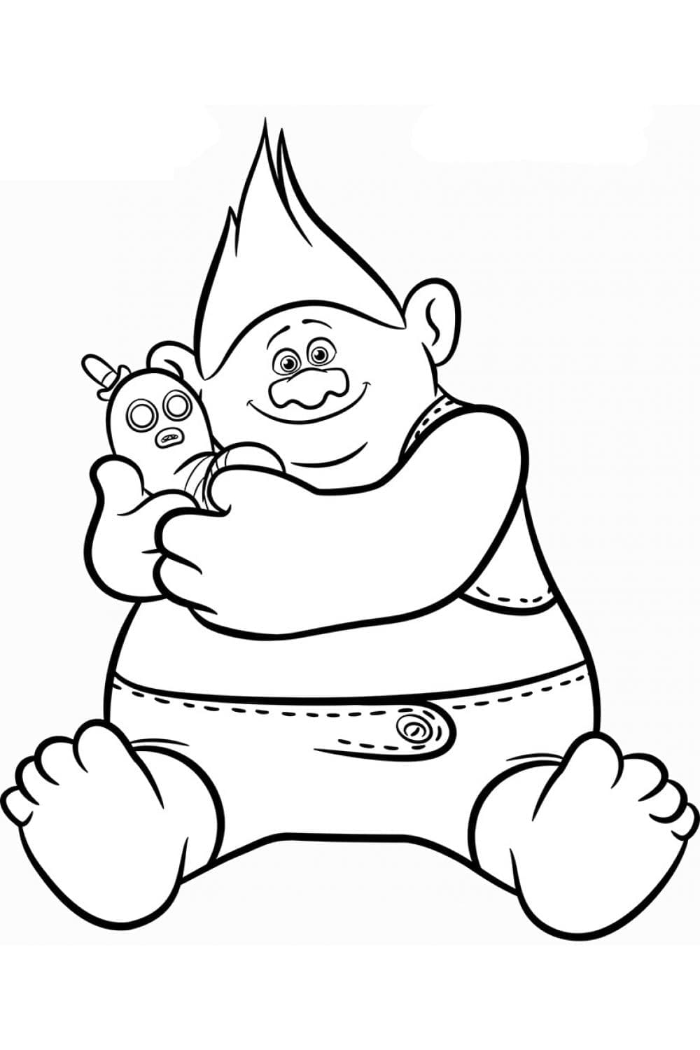 Biggie z Trollové omalovánka