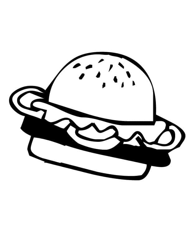 Dobrý Hamburger omalovánka