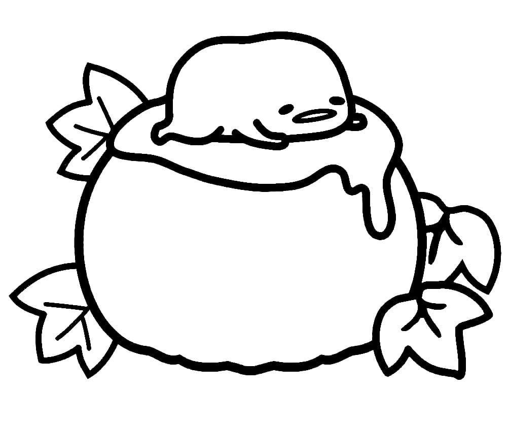 Gudetama Sanrio omalovánka