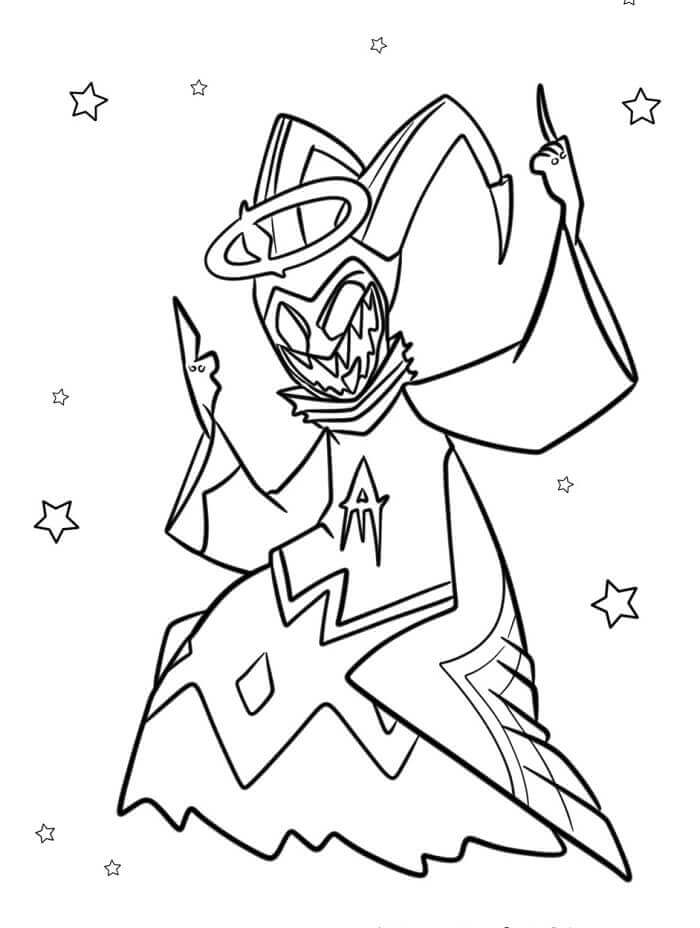 Hazbin Hotel (10) omalovánka