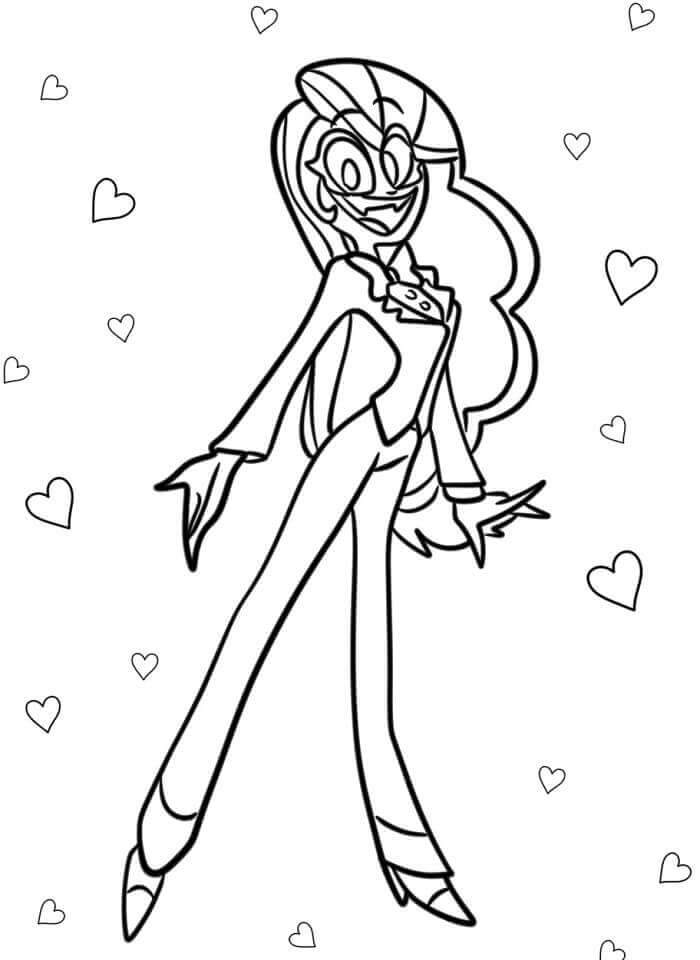 Hazbin Hotel (11) omalovánka