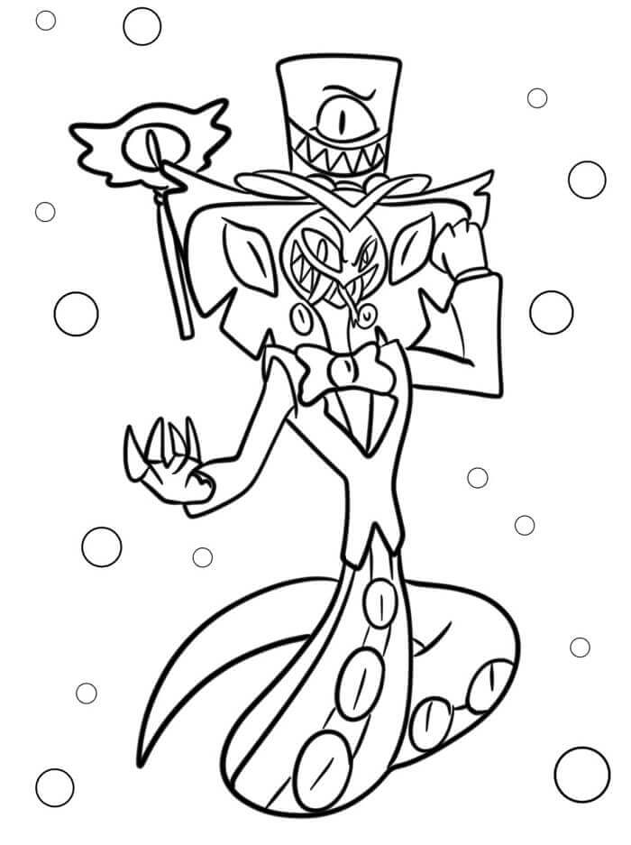 Hazbin Hotel (5) omalovánka