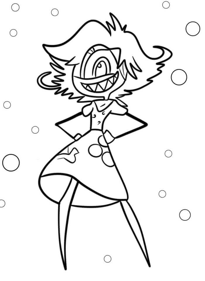 Hazbin Hotel (8) omalovánka