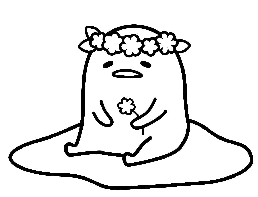 Hezké Gudetama omalovánka