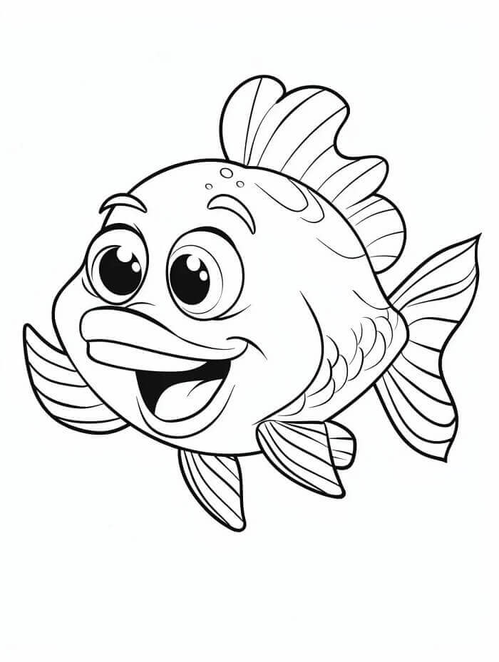 Jedna Vtipná Ryba omalovánka