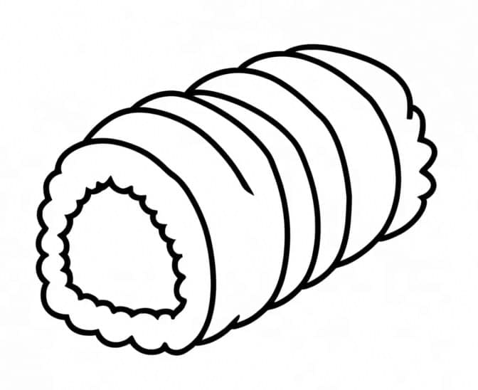 Jednoduché Sushi omalovánka