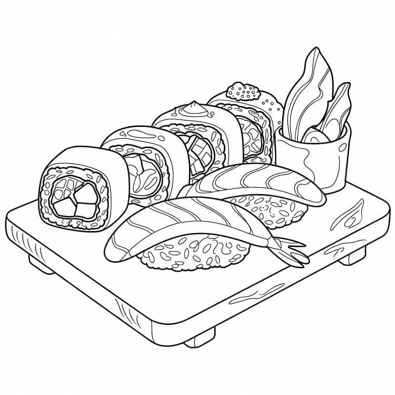 Omalovánky Sushi