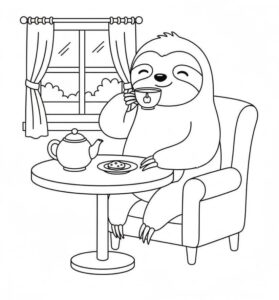 Omalovánky Lenochod