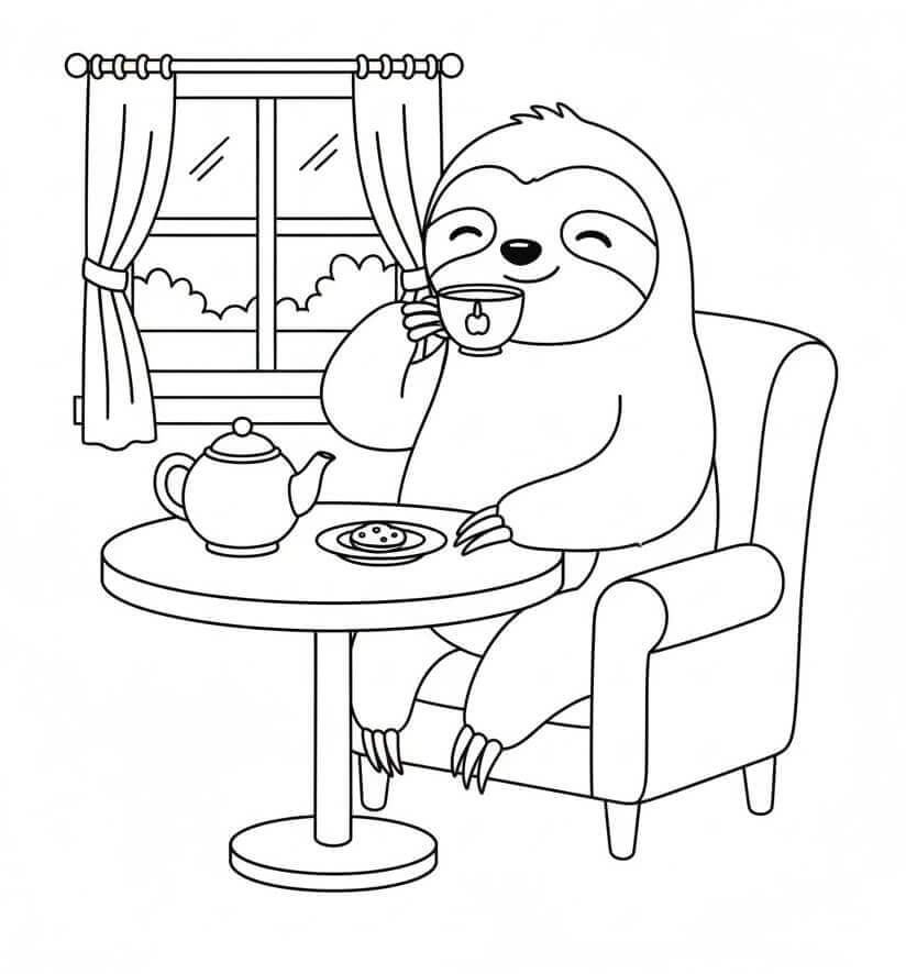 Omalovánky Lenochod