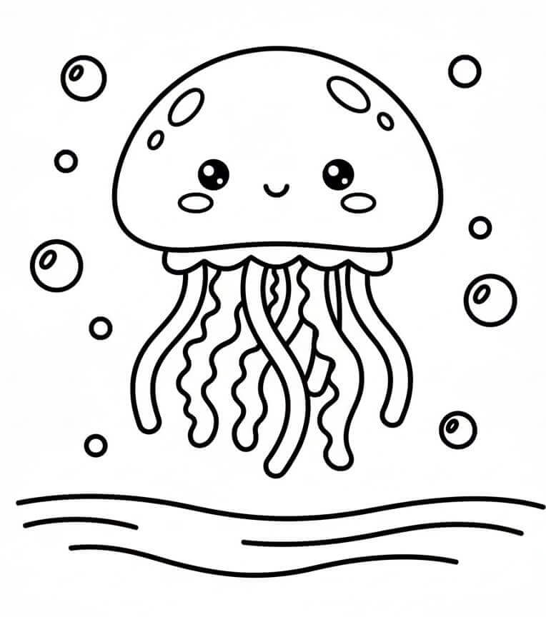 Nádherná Medúza omalovánka
