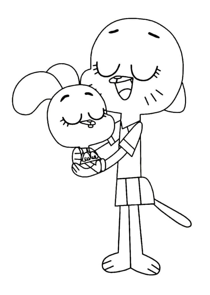 Nicole a Anais Wattersonovy omalovánka