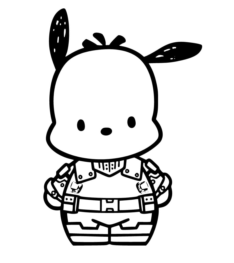 Pochacco pro 3leté Děti omalovánka