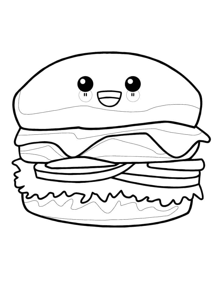 Omalovánky Hamburger