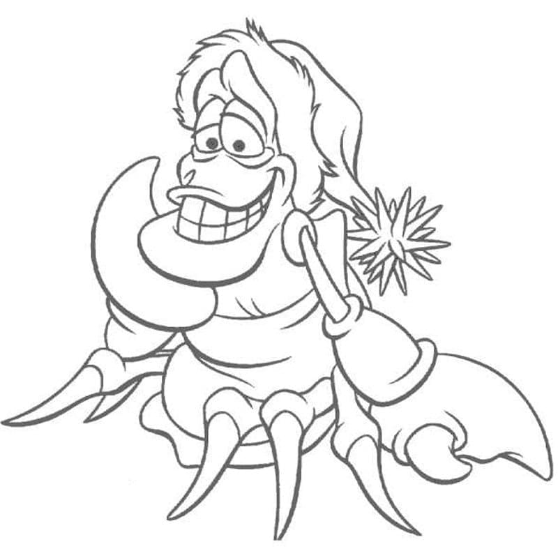 Sebastian Disney Vánoce omalovánka