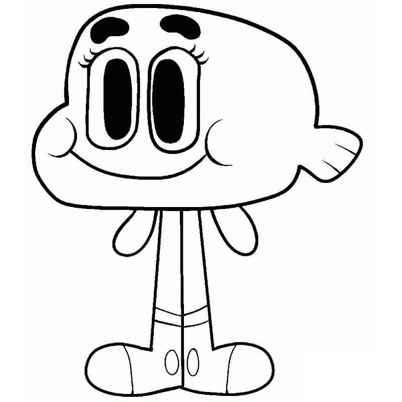 Sladký Darwin Watterson omalovánka