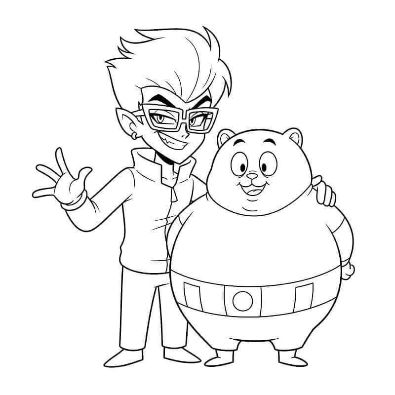 Tisknutelný Hazbin Hotel pro Děti omalovánka