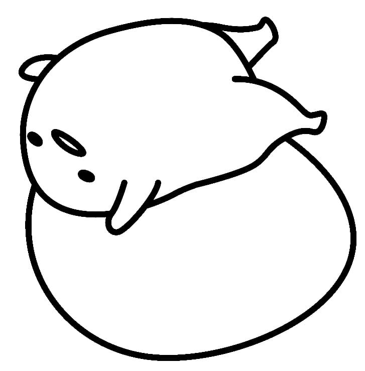 Vejce Gudetama omalovánka