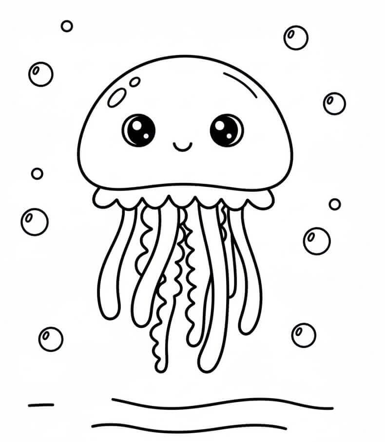 Velmi Roztomilá Medúza omalovánka