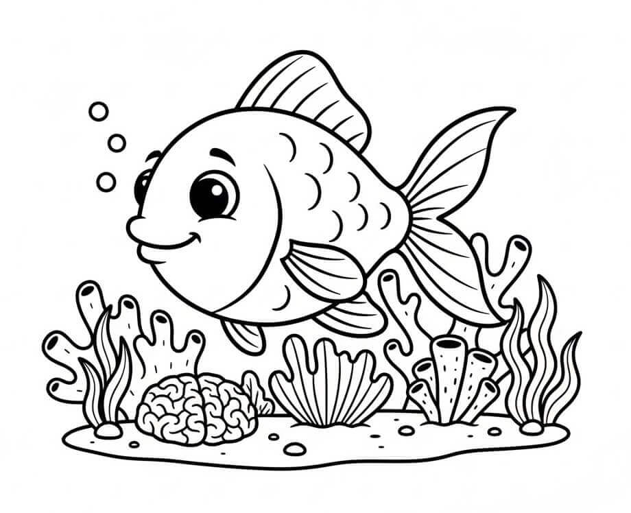 Omalovánky Ryba