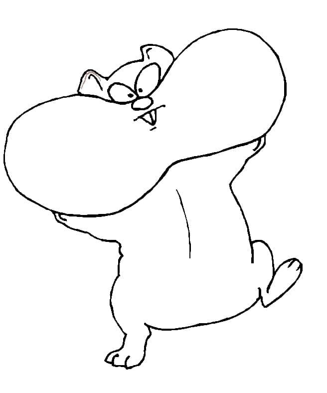 Zdarma Křeček Tisknutelný omalovánka