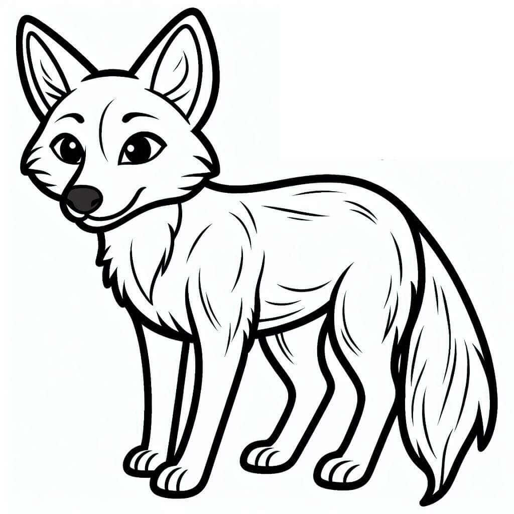 Jeden Kojot omalovánka