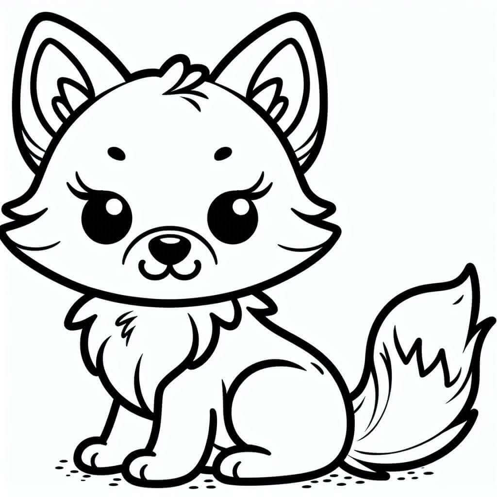 Malý Kojot omalovánka