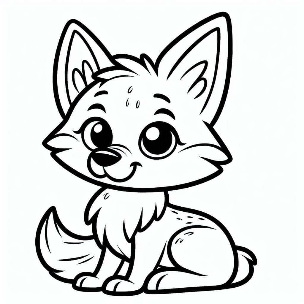 Milý Kojot omalovánka