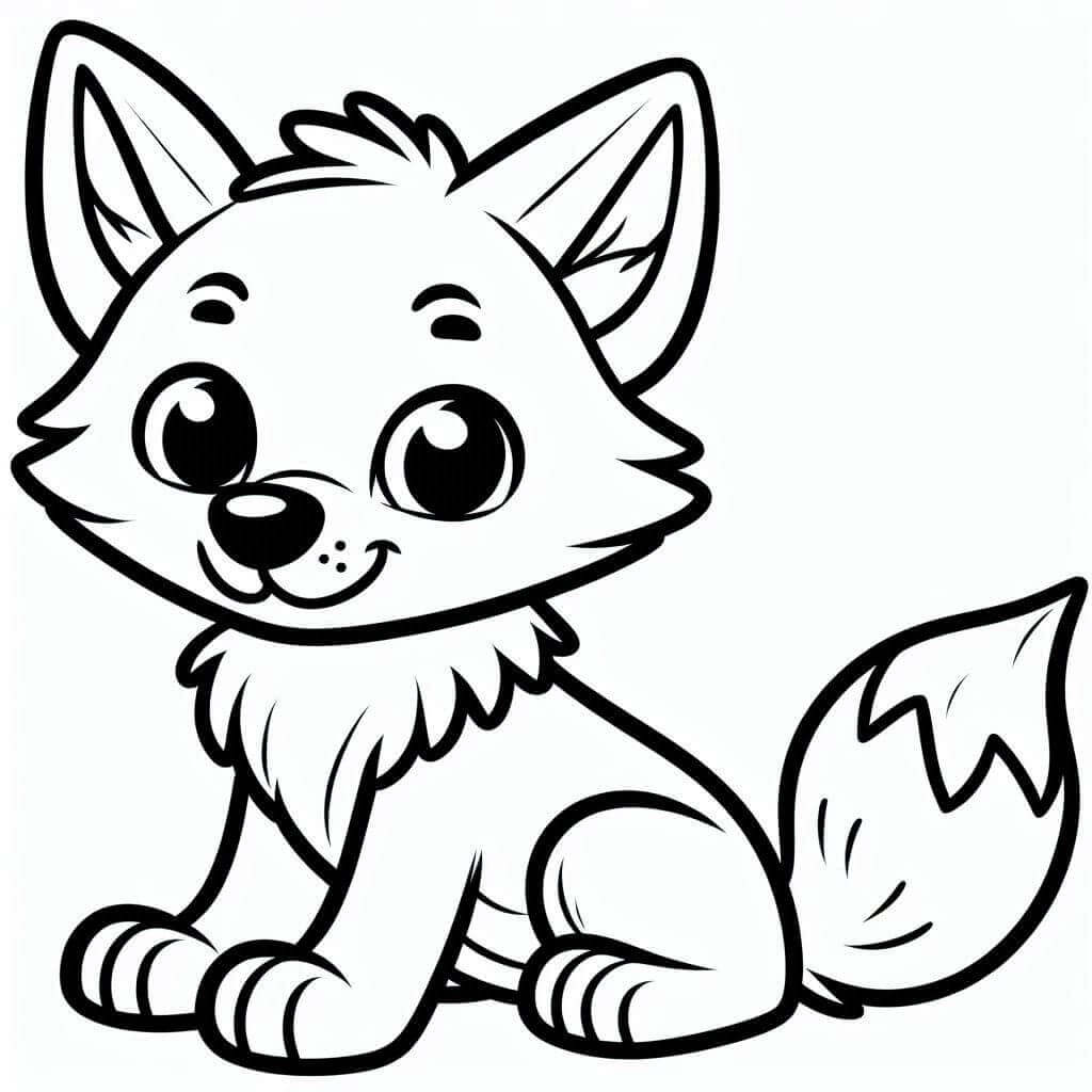 Nesmírně Roztomilý Kojot omalovánka