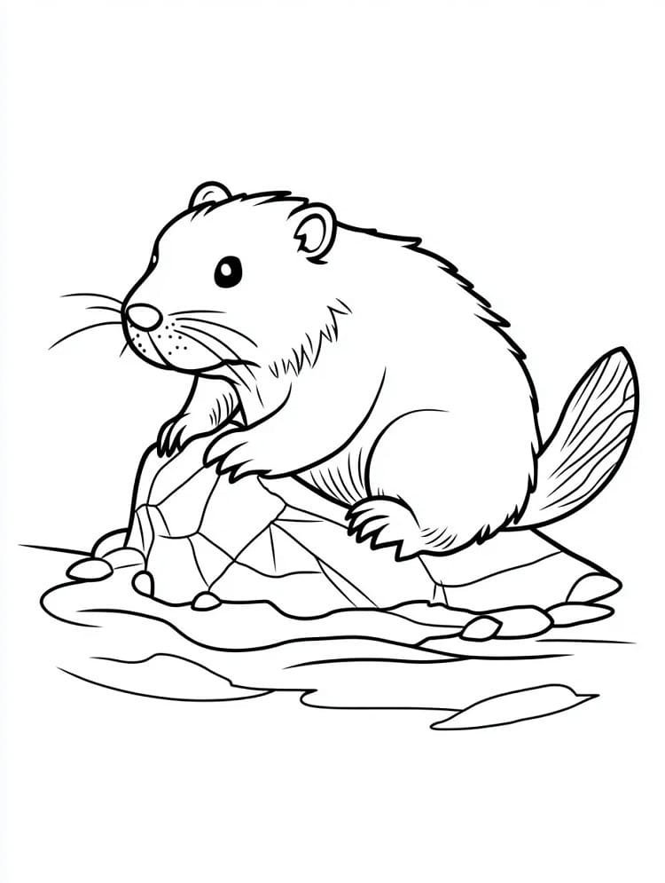 Obrázek Bobra omalovánka