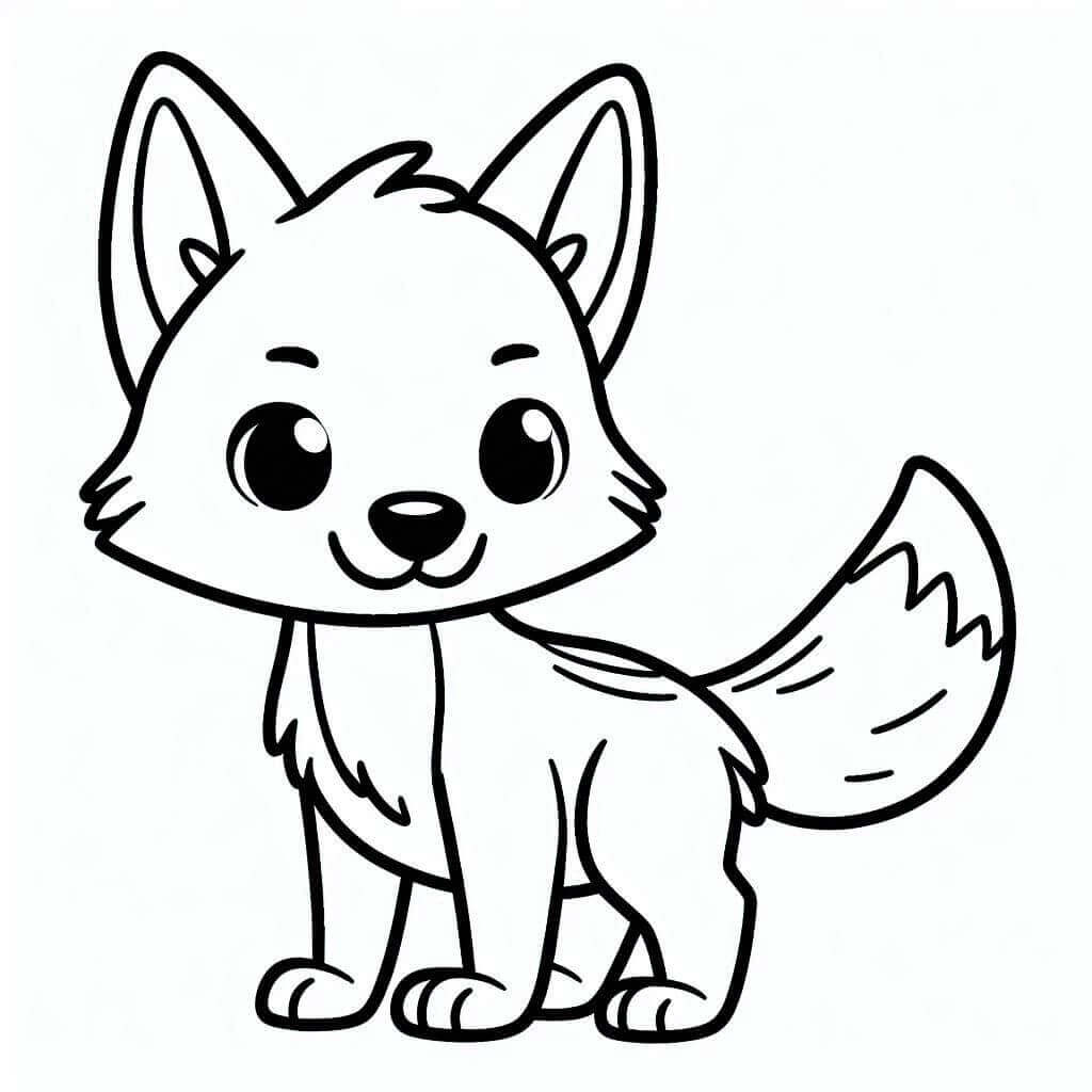 Sladký Kojot omalovánka