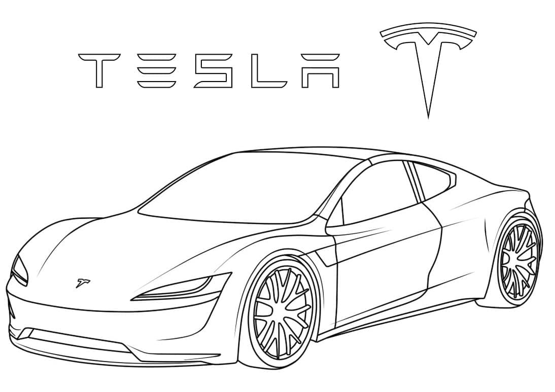 Tesla Gratis omalovánka