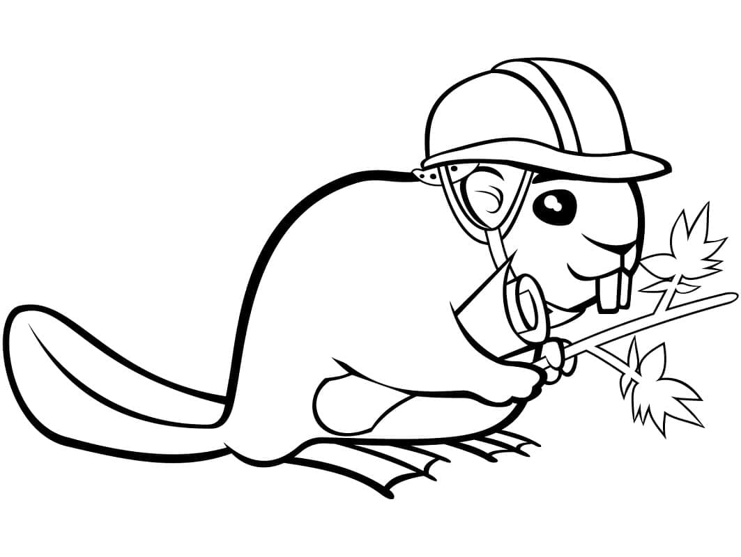 Tiskni Zdarma Bobra omalovánka