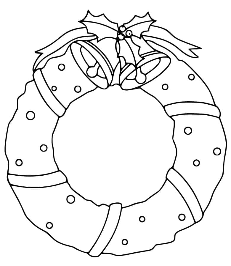 Vánoční Zvonky a Věnec omalovánka