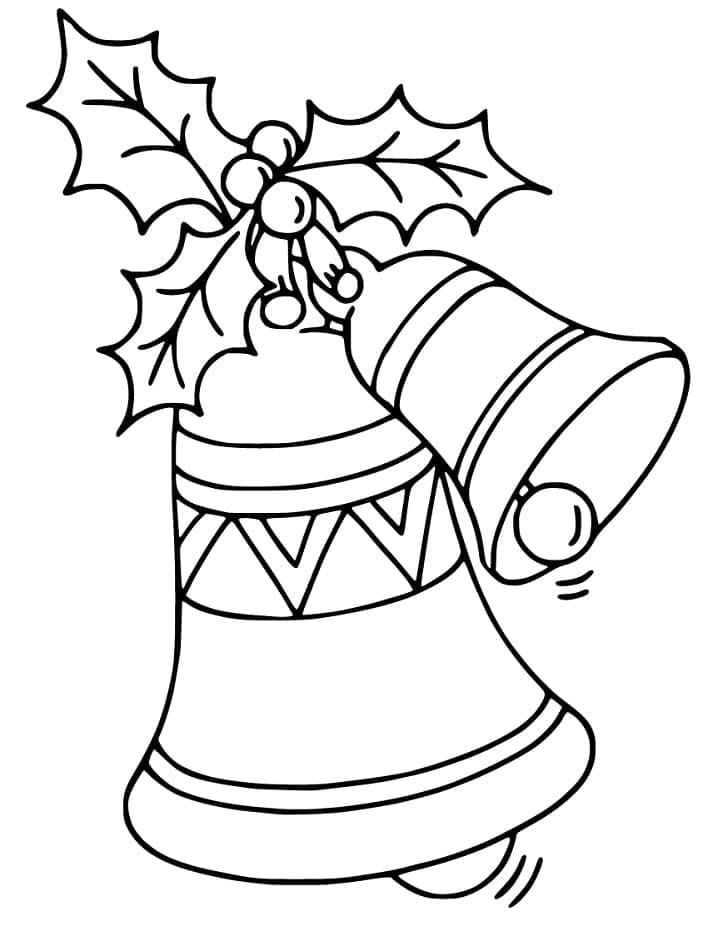 Velmi Pěkné Vánoční Zvonky omalovánka