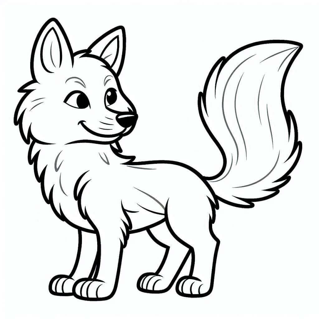 Veselý Kojot omalovánka